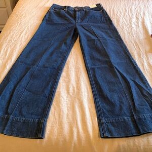 J Crew Wide Leg Denim Trouser - NEW with tags